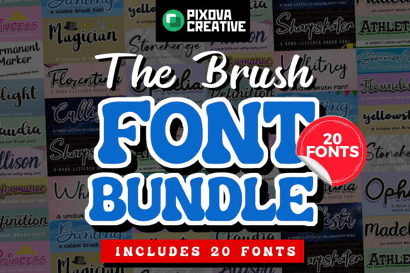 20 Crafty Brush Bundle: A Complete Font Toolkit for Creative Projects
