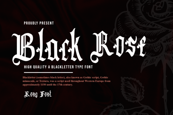 Black Rose: The Timeless Blackletter Font for Modern Creators
