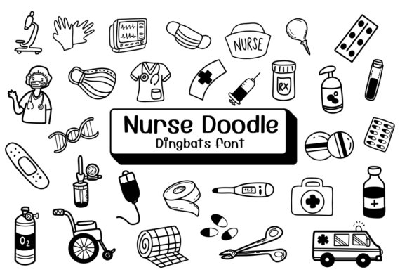 Bringing Healthcare to Life with Nurse Doodle Font