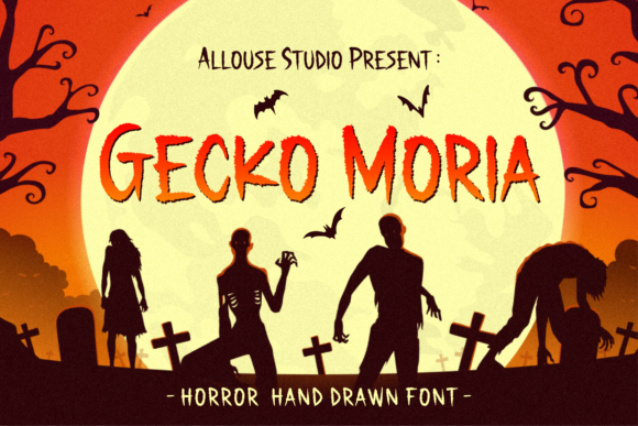 Gecko Moria: A Handwritten Font for Eerie Design Projects