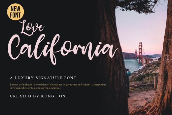 Love California: A Playful Script Font for Every Creative Project