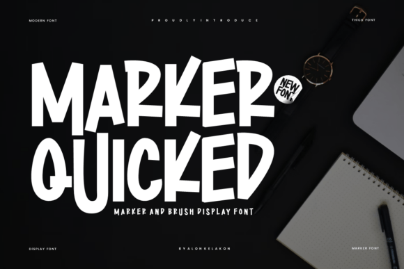 Marker Quicked: The Handwritten Font for Authentic Branding