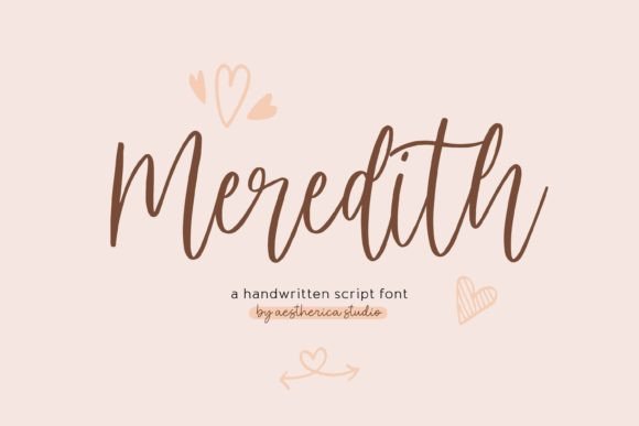 Meredith: The Handwritten Script Font for Natural Beauty