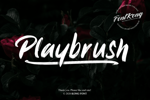 Playbrush: A Handwritten Font for Modern Design