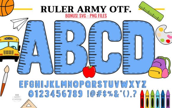Unleash Your Creativity with Ruler Army Font
