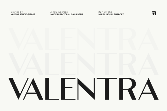 Valentra: The Modern Typeface for Professional Design Workflows