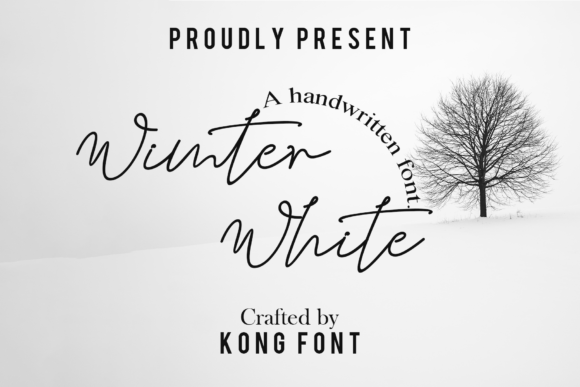 Winter White Font: Playful Script for Creative Projects